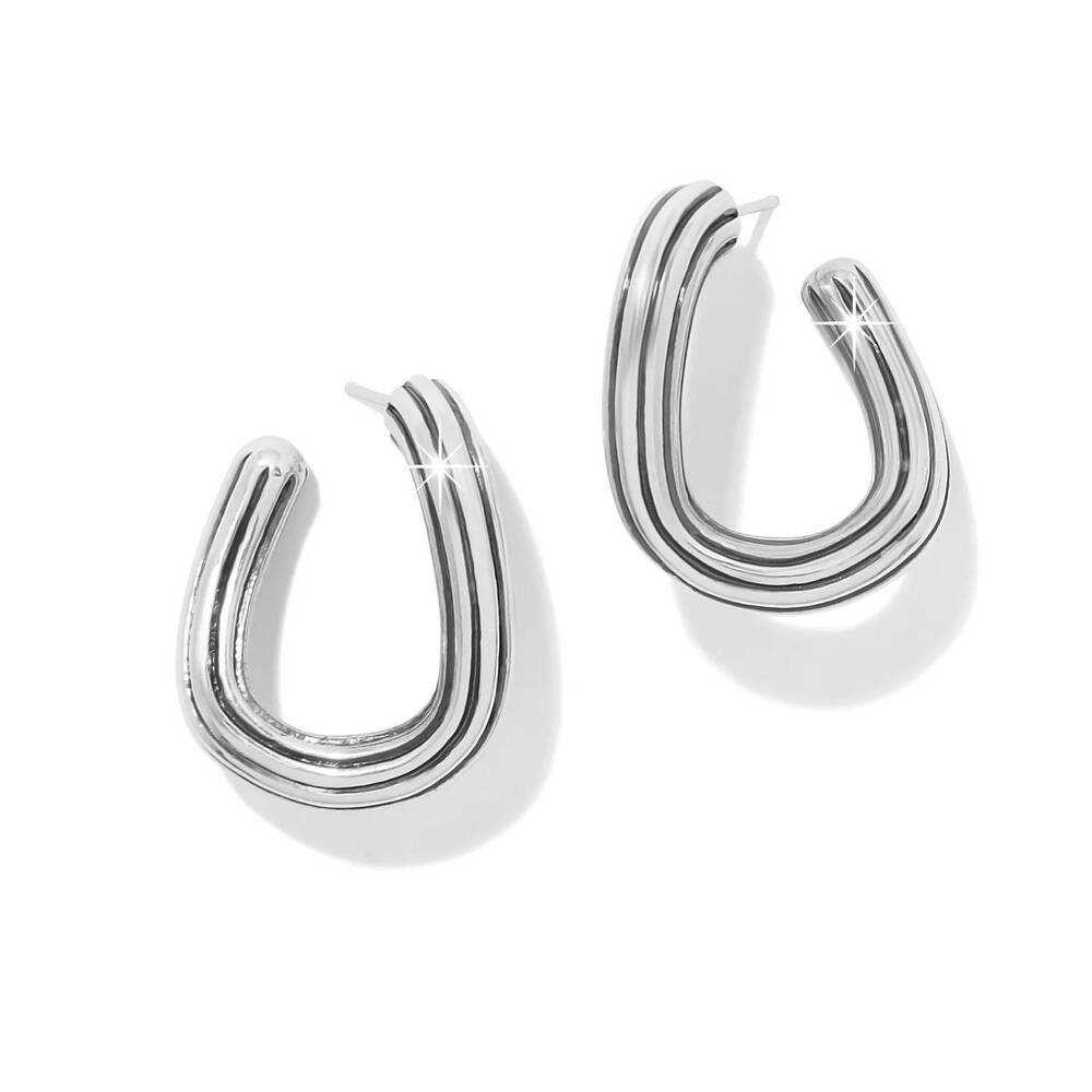 NEW BRIGHTON women's ferrara eterna post earrings in silver
